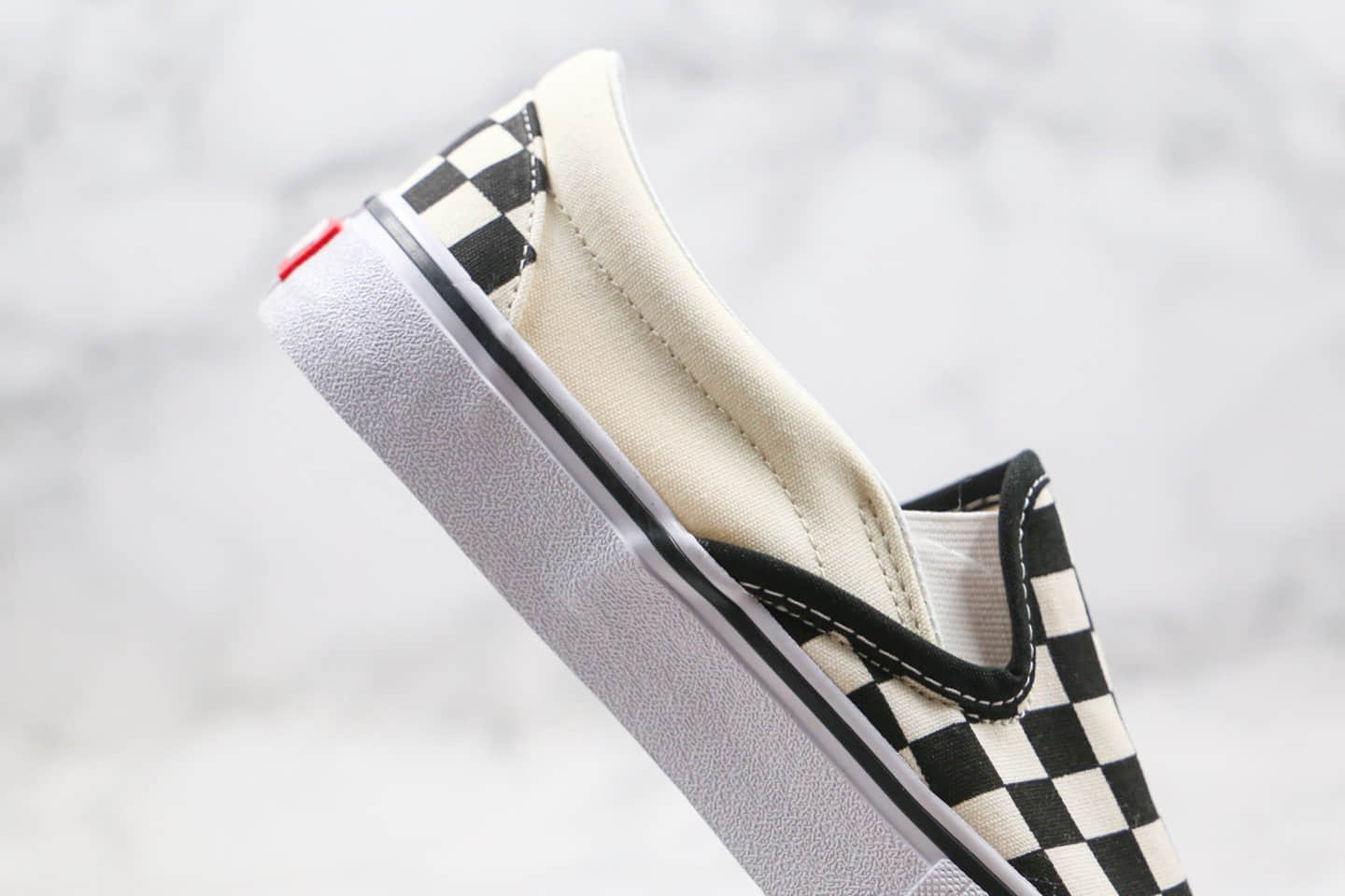 万斯Vans Slip On Pro公司级版本低帮棋盘格子黑白色一脚蹬内置钢印原档案数据开发 货号：VN0A347VAPK