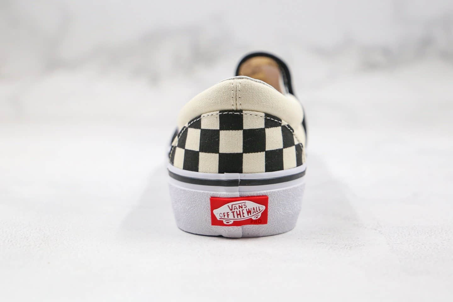 万斯Vans Slip On Pro公司级版本低帮棋盘格子黑白色一脚蹬内置钢印原档案数据开发 货号：VN0A347VAPK