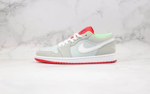 乔丹Air Jordan 1 Retro Low Hare（2015）纯原版本低帮AJ1兔八哥灰红绿色内置气垫原盒原标 货号：553558-021