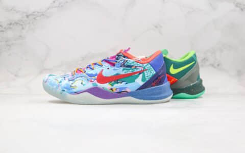 耐克Nike KOBE 8 SYSTEM GC纯原版本科比8代鸳鸯蓝绿色实战篮球鞋内置碳板气垫原档案数据开发 货号：635438-800