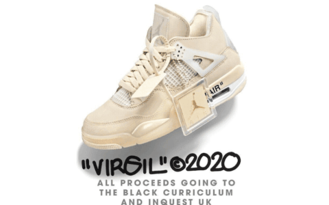 支持公益！Virgil Abloh 拍卖未市售 OW x AJ 4 “Sail”！还能拥有个人签名！