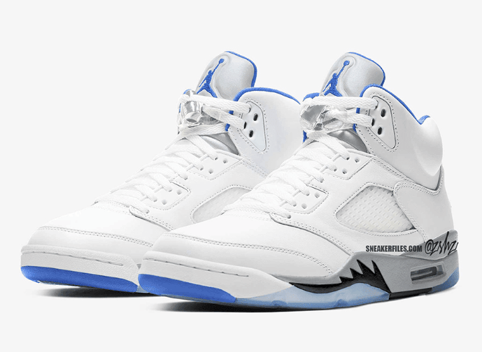 清爽白蓝装扮！全新Air Jordan 5 “Hyper Royal”明年登场！ 货号：DD0587-140