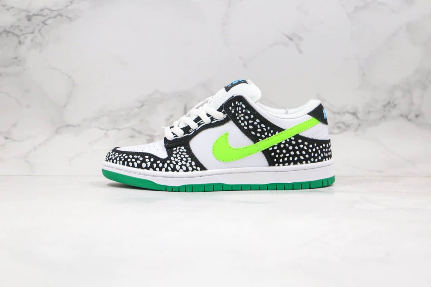 耐克Nike SB Dunk Low Loon纯原版本SB板鞋斑点黑绿原标原盒 货号：313170-011