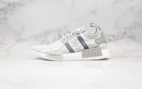 阿迪达斯Adidas NMD R-1纯原版本爆米花跑鞋NMD条纹灰色原盒原标原楦头纸板打造 货号：BY9865