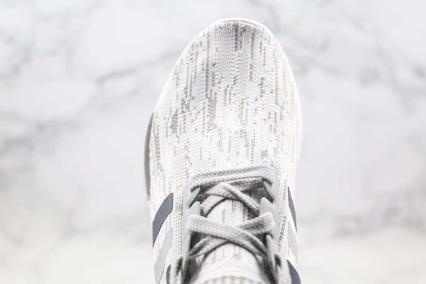 阿迪达斯Adidas NMD R-1纯原版本爆米花跑鞋NMD条纹灰色原盒原标原楦头纸板打造 货号：BY9865