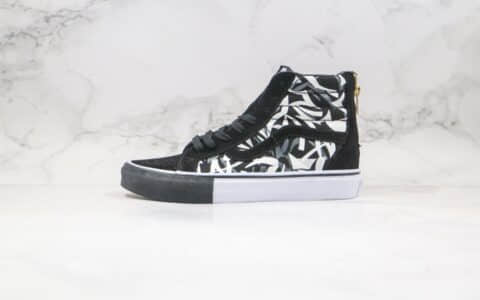 万斯Vans x Clot SK8-HI Alienegra公司级版本陈冠希同款高帮黑色涂鸦荆棘配色原厂硫化大底