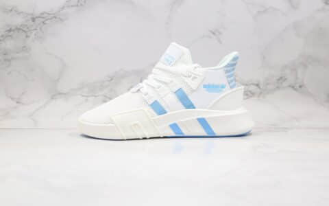 阿迪达斯adidas EQT BASK ADV纯原版本三叶草慢跑鞋白蓝色原鞋开模 货号：FU9391