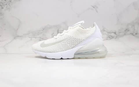 耐克Nike Air Max 270纯原版本半掌气垫跑鞋白色满天星原档案数据开发原底 货号：AO1023-102