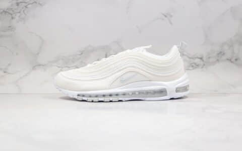 耐克Nike Air Max 97 SE纯原版本子弹头气垫鞋Max97白色内置真小潘气垫原档案数据开发 货号：921733-100