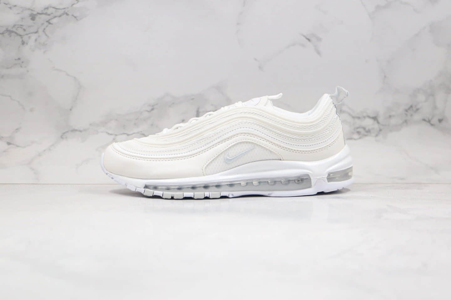 耐克Nike Air Max 97 SE纯原版本子弹头气垫鞋Max97白色内置真小潘气垫原档案数据开发 货号：921733-100