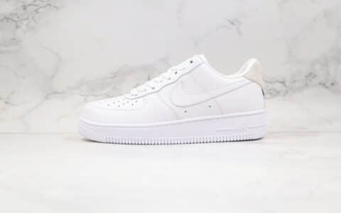 耐克Nike Air Force 1 Low纯原版本低帮空军一号灰尾巴白灰色荔枝皮板鞋内置气垫原楦头纸板打造 货号：CN2873-101