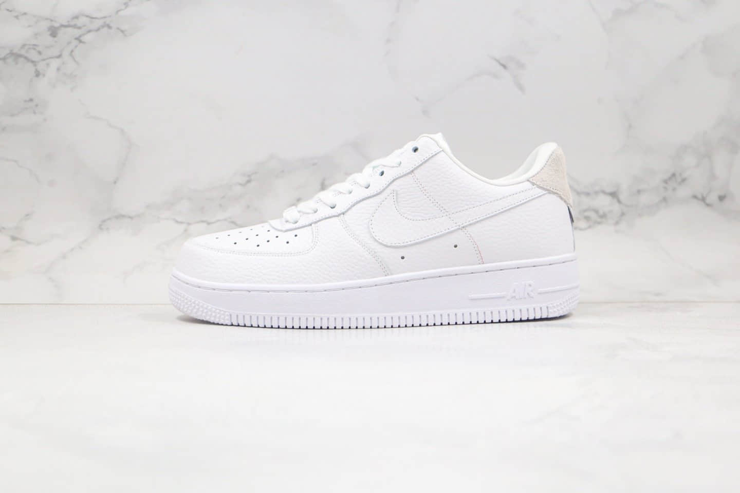 耐克Nike Air Force 1 Low纯原版本低帮空军一号灰尾巴白灰色荔枝皮板鞋内置气垫原楦头纸板打造 货号：CN2873-101