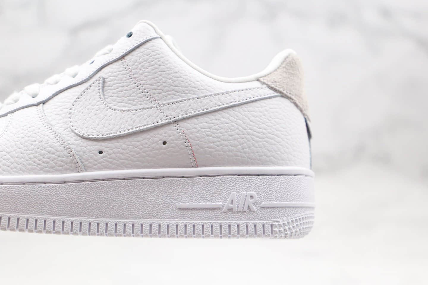 耐克Nike Air Force 1 Low纯原版本低帮空军一号灰尾巴白灰色荔枝皮板鞋内置气垫原楦头纸板打造 货号：CN2873-101