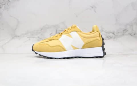 新百伦New Balance 327纯原版本NB327慢跑鞋黄色原鞋打版原盒原标 货号：WS327CPF