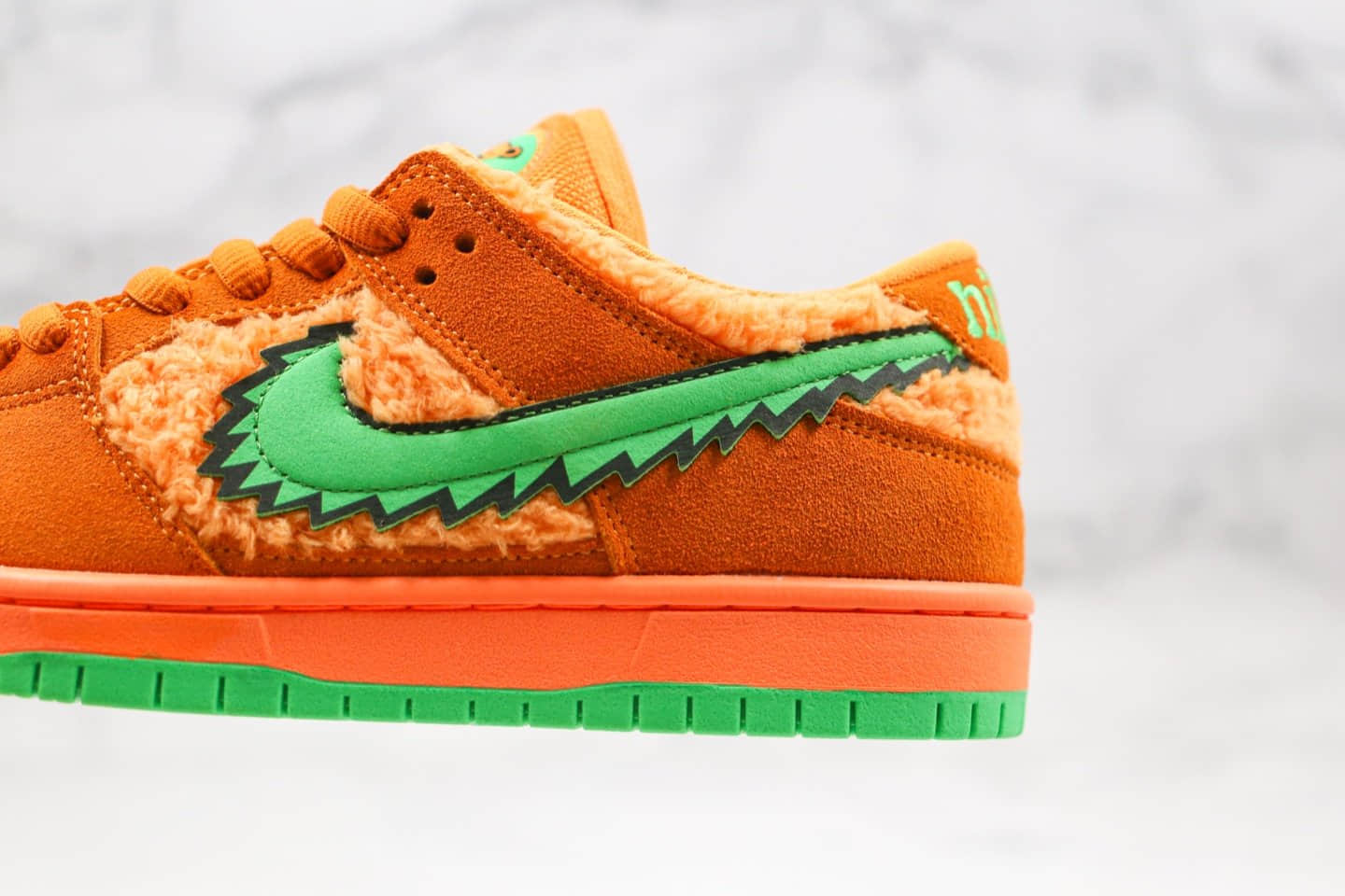 耐克Grateful Dead x Nike SB Dunk Low “Orange Bear”纯原版本小熊联名SB板鞋橙色小熊原厂麂皮内置气垫 货号：CJ5378-800