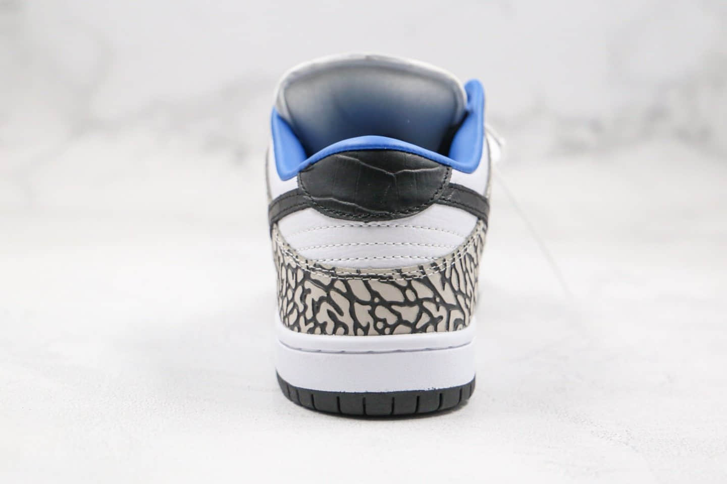 耐克Nike SB Dunk Low纯原版本低帮SB板鞋爆裂纹黑白色原楦原纸板开发 货号：CU1727-106