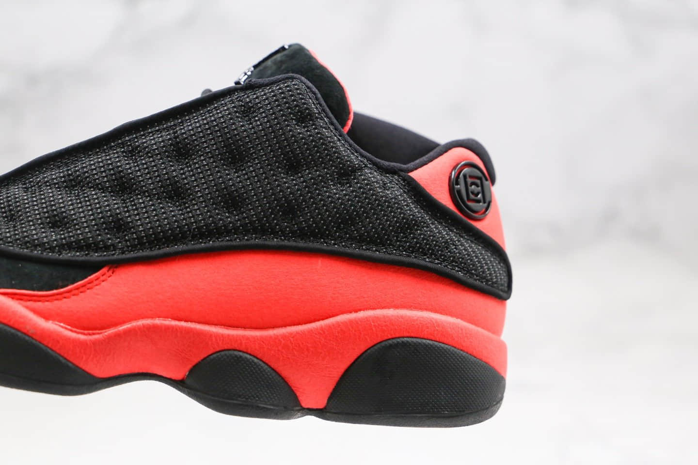 乔丹CLOT x Air Jordan 13 Low “Black and red”纯原版本陈冠希亲友限定低帮AJ13黑红色真碳原厂皮料 货号：AT3102-006