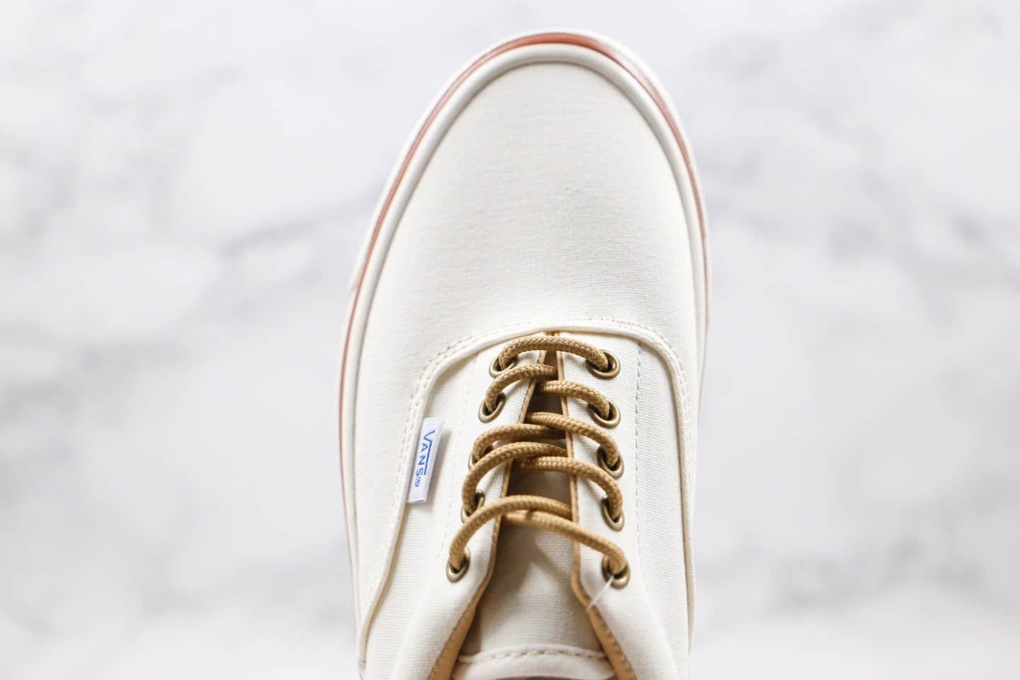 万斯Vans Era 95 DX公司级版本低帮米白色复古风安纳海姆牛皮鞋带硫化板鞋原楦头纸板打造 货号：VN0A2RR11VE