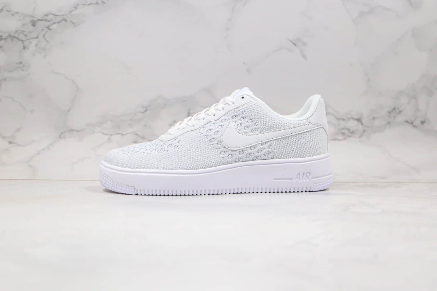 耐克Nike Air Force 1 Flyknit 2.0纯原版本低帮空军一号编织轻便款白色原楦头纸板打造 货号：AV3042-100