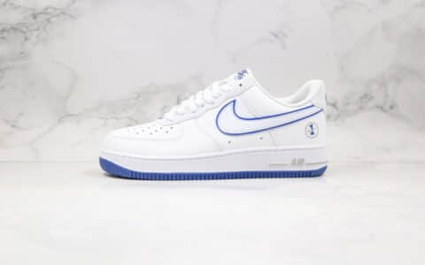 耐克Nike Air Force 1'07 Low Kentucky纯原版本低帮空军一号肯塔基大学白蓝色内置全掌Sole气垫 货号：CJ1366-003