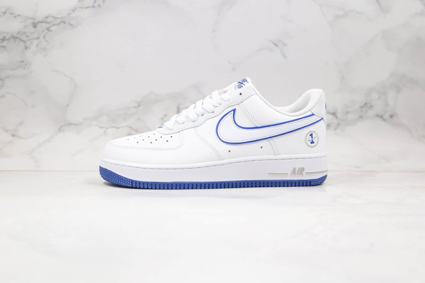 耐克Nike Air Force 1'07 Low Kentucky纯原版本低帮空军一号肯塔基大学白蓝色内置全掌Sole气垫 货号：CJ1366-003