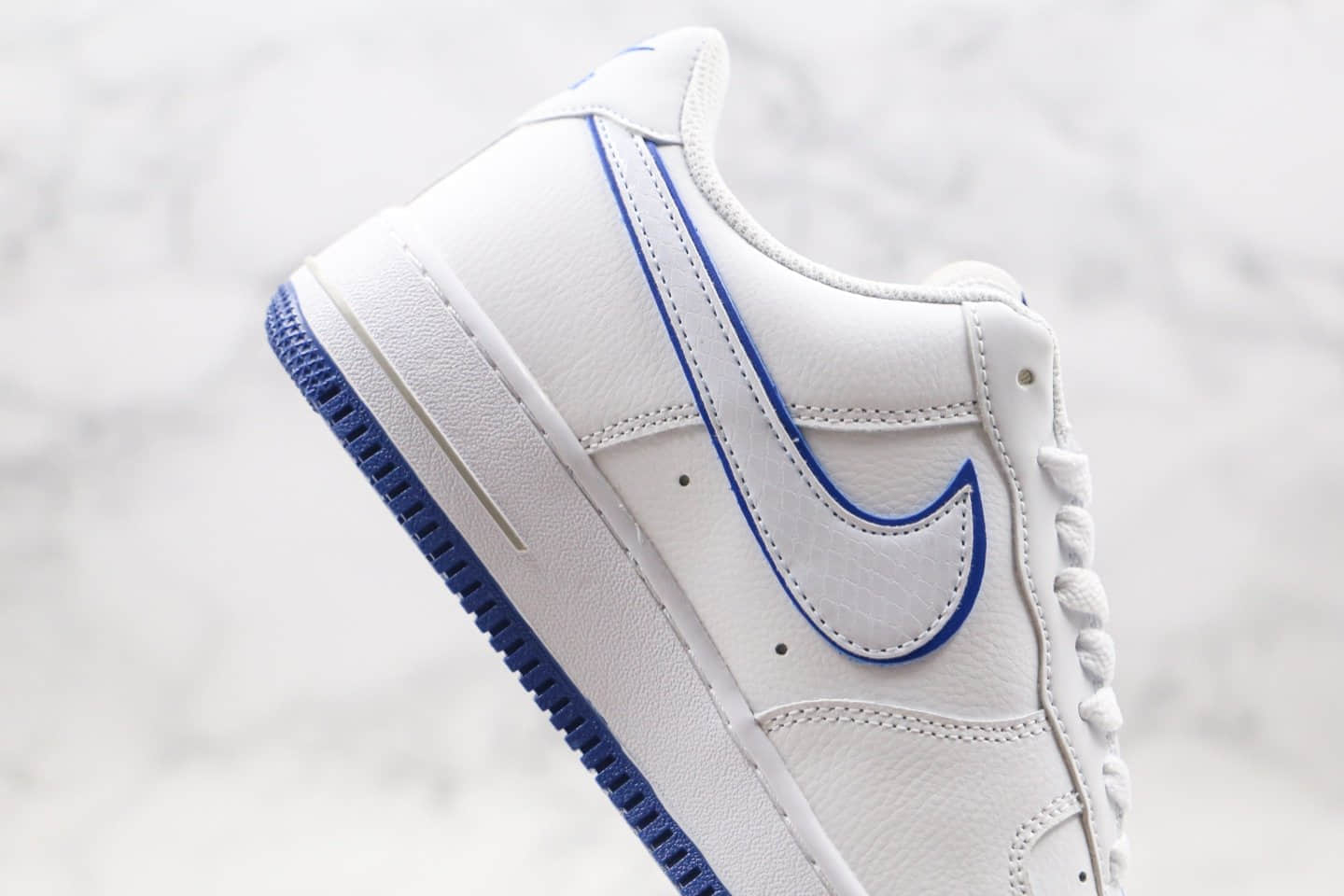 耐克Nike Air Force 1'07 Low Kentucky纯原版本低帮空军一号肯塔基大学白蓝色内置全掌Sole气垫 货号：CJ1366-003