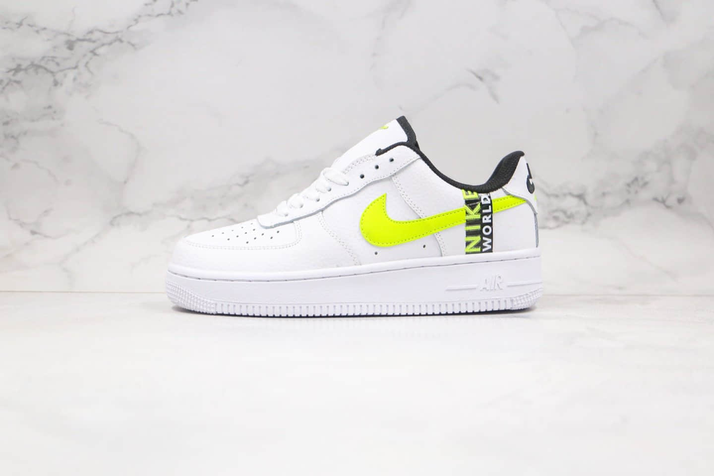 耐克Nike Air Force 1 '07 LV8 WW WORLD WIDE White Green Strike纯原版本低帮空军一号World Wide主题系列白绿色内置气垫原盒原标 货号：CK6924-101