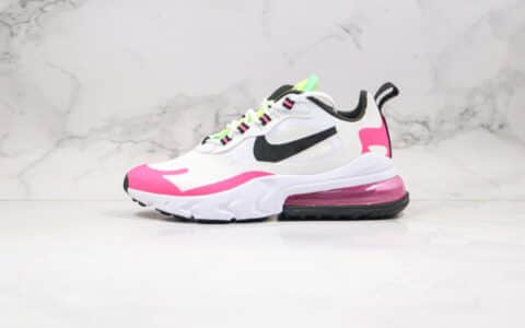 耐克Nike React Air Max 270 React LA Edition纯原版本高桥盾网纱系列半掌气垫Max270跑步鞋白粉色原盒原标 货号：CJ0619-101