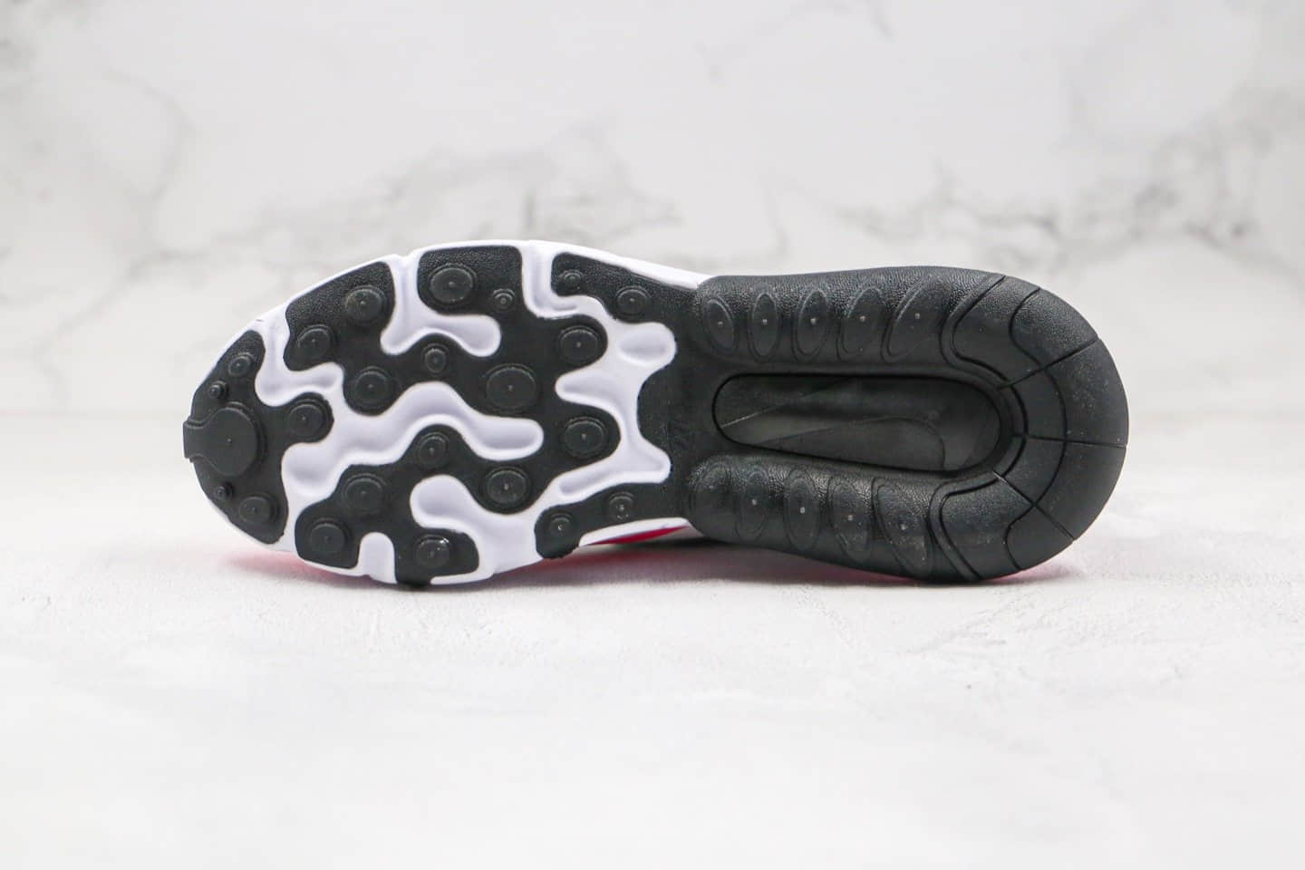 耐克Nike React Air Max 270 React LA Edition纯原版本高桥盾网纱系列半掌气垫Max270跑步鞋白粉色原盒原标 货号：CJ0619-101