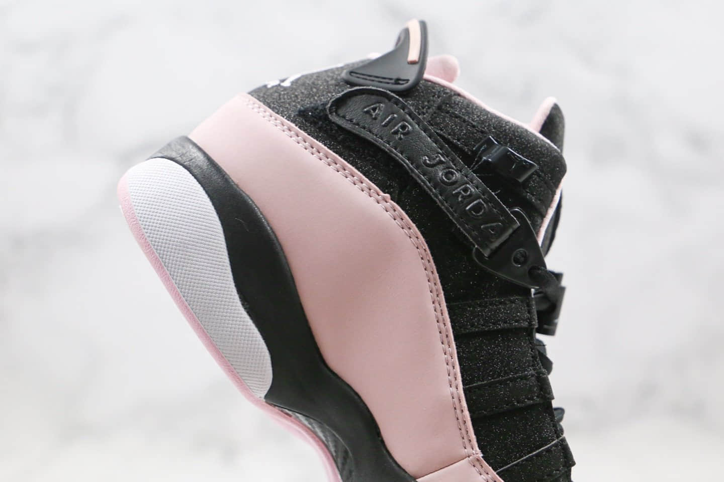 乔丹Air Jordan 6 RIngs纯原版本六冠王AJ6樱花粉配色篮球鞋内置碳板原盒原标 货号：323399-006