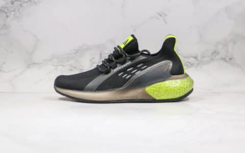 阿迪达斯Adidas Alphabounce Instinct M FT2纯原版本阿尔法跑鞋十周年纪念版黑绿色原档案数据开发 货号：CG3402