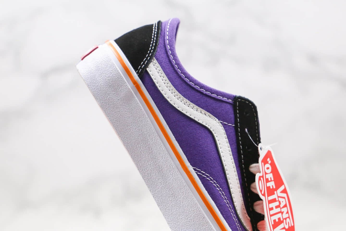 万斯Vans STYLE 36 DECON SF公司级版本低帮半月包头硫化板鞋紫黑色橘色围条原厂硫化大底内置钢印