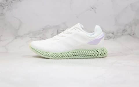 阿迪达斯Adidas Alphaedge 4D LTD M纯原版本科技鞋底4D慢跑鞋白绿色原档案数据开发原盒原标 货号：FV5223