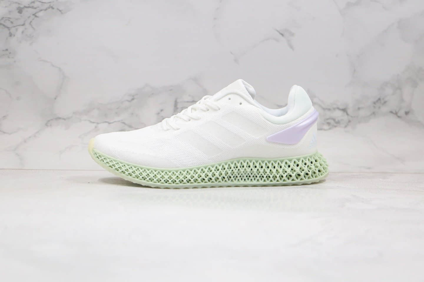 阿迪达斯Adidas Alphaedge 4D LTD M纯原版本科技鞋底4D慢跑鞋白绿色原档案数据开发原盒原标 货号：FV5223