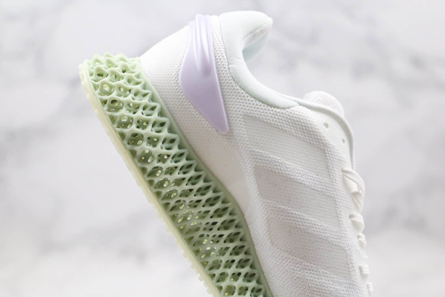 阿迪达斯Adidas Alphaedge 4D LTD M纯原版本科技鞋底4D慢跑鞋白绿色原档案数据开发原盒原标 货号：FV5223