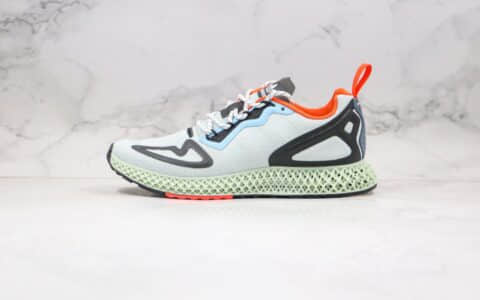 阿迪达斯adidas ZX 2K 4D “Dash Green”纯原版本4D打印科技运动慢跑鞋薄荷绿原鞋开模 货号：FV8500