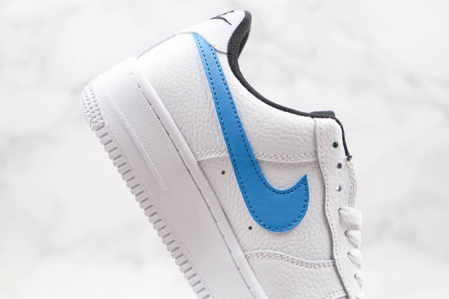 耐克Nike Air Force 1公司级版本低帮AF1空军一号换钩篮球之星白蓝色内置solo气垫 货号：CK6924-100