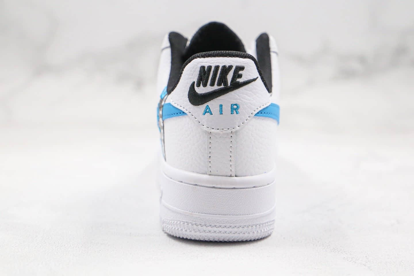 耐克Nike Air Force 1公司级版本低帮AF1空军一号换钩篮球之星白蓝色内置solo气垫 货号：CK6924-100