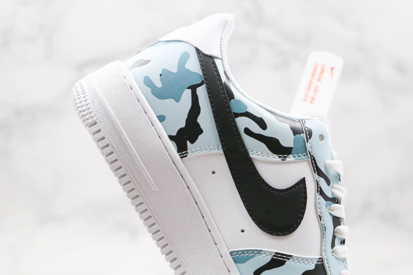 耐克Nike Air Force 1 Low’07 RS公司级版本空军一号海外限定天蓝白迷彩原楦头纸板打造 货号：315122-BYC