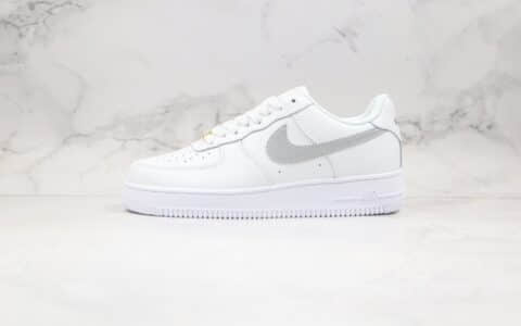 耐克Nike Air Force 1 Low公司级版本空军一号板鞋AF1白银3M反光原纸板开发 货号：AH0287-012