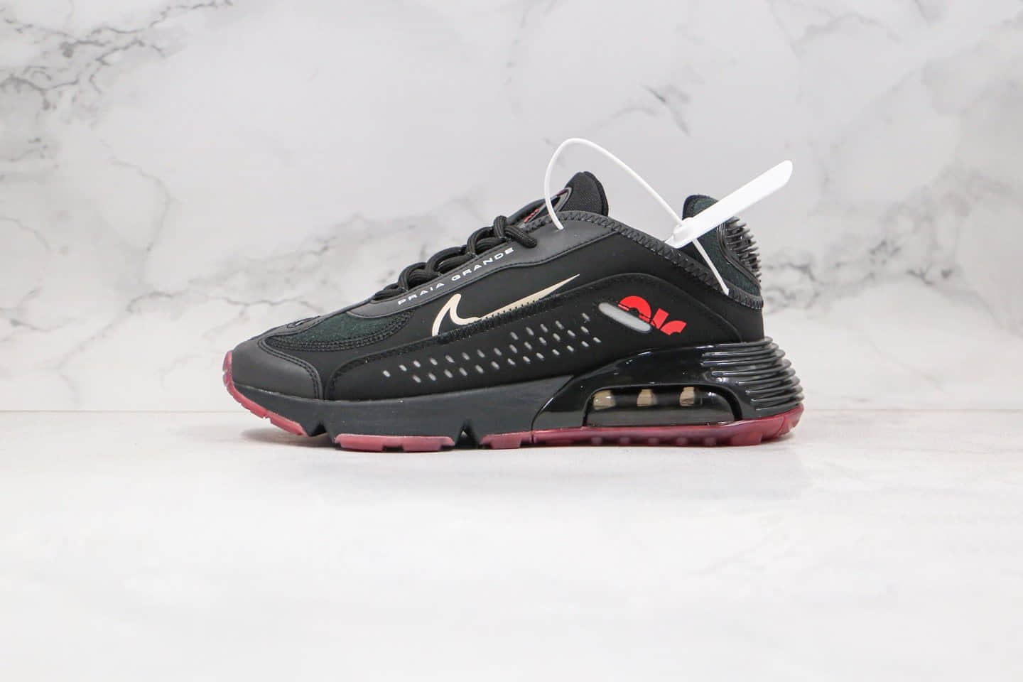 耐克Nike Air Max 2090 Neymar Jr纯原版本内马尔联名款Max2090气垫鞋黑酒红配色内置真气垫 货号：CU9371-001