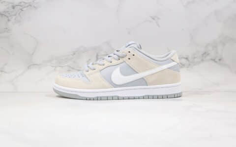 耐克Nike SB Dunk Low Summit White Wolf Grey TRD纯原版本低帮SB DUNK北极狐灰白配色原楦头纸板打造 货号：AR0778-110