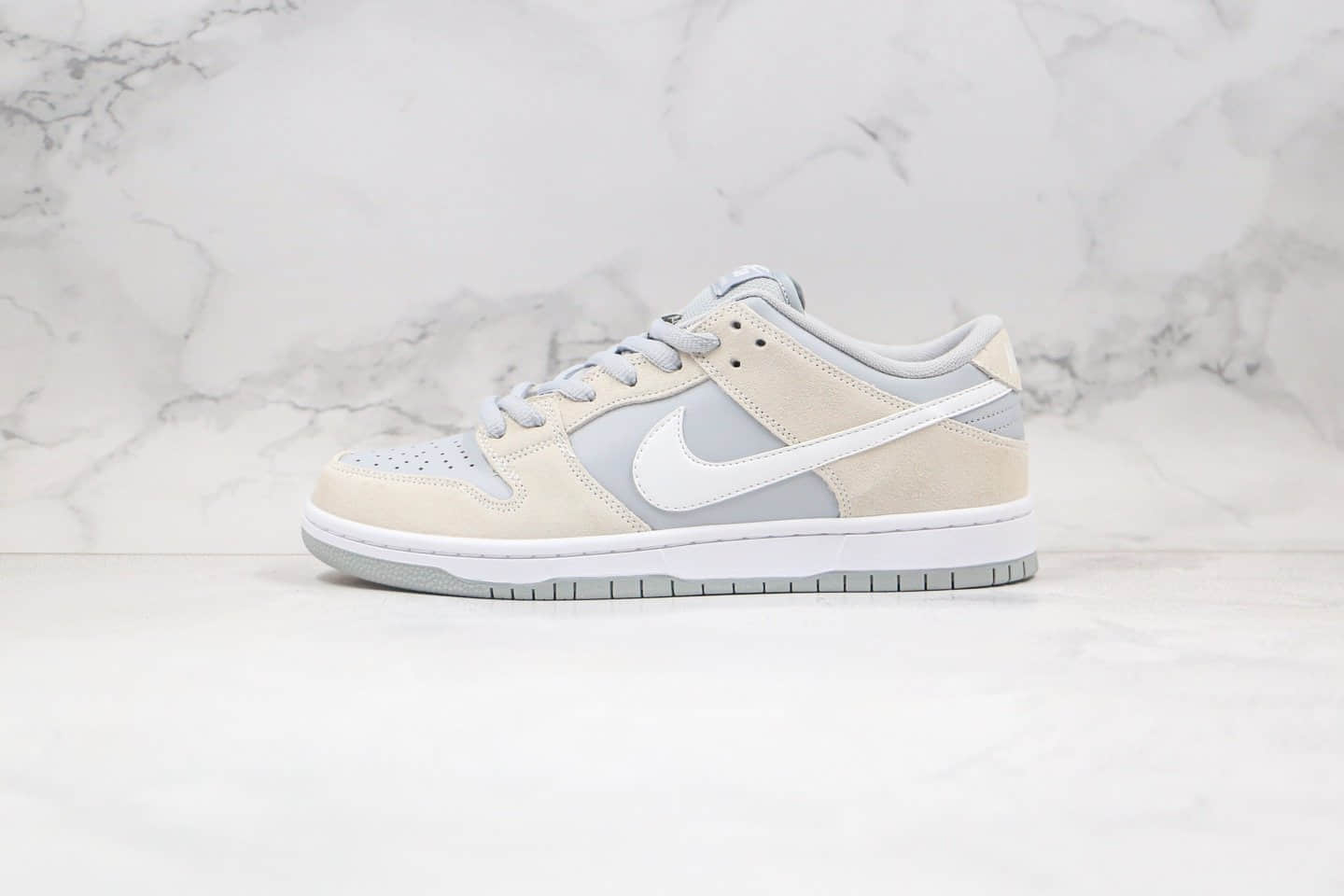 耐克Nike SB Dunk Low Summit White Wolf Grey TRD纯原版本低帮SB DUNK北极狐灰白配色原楦头纸板打造 货号：AR0778-110