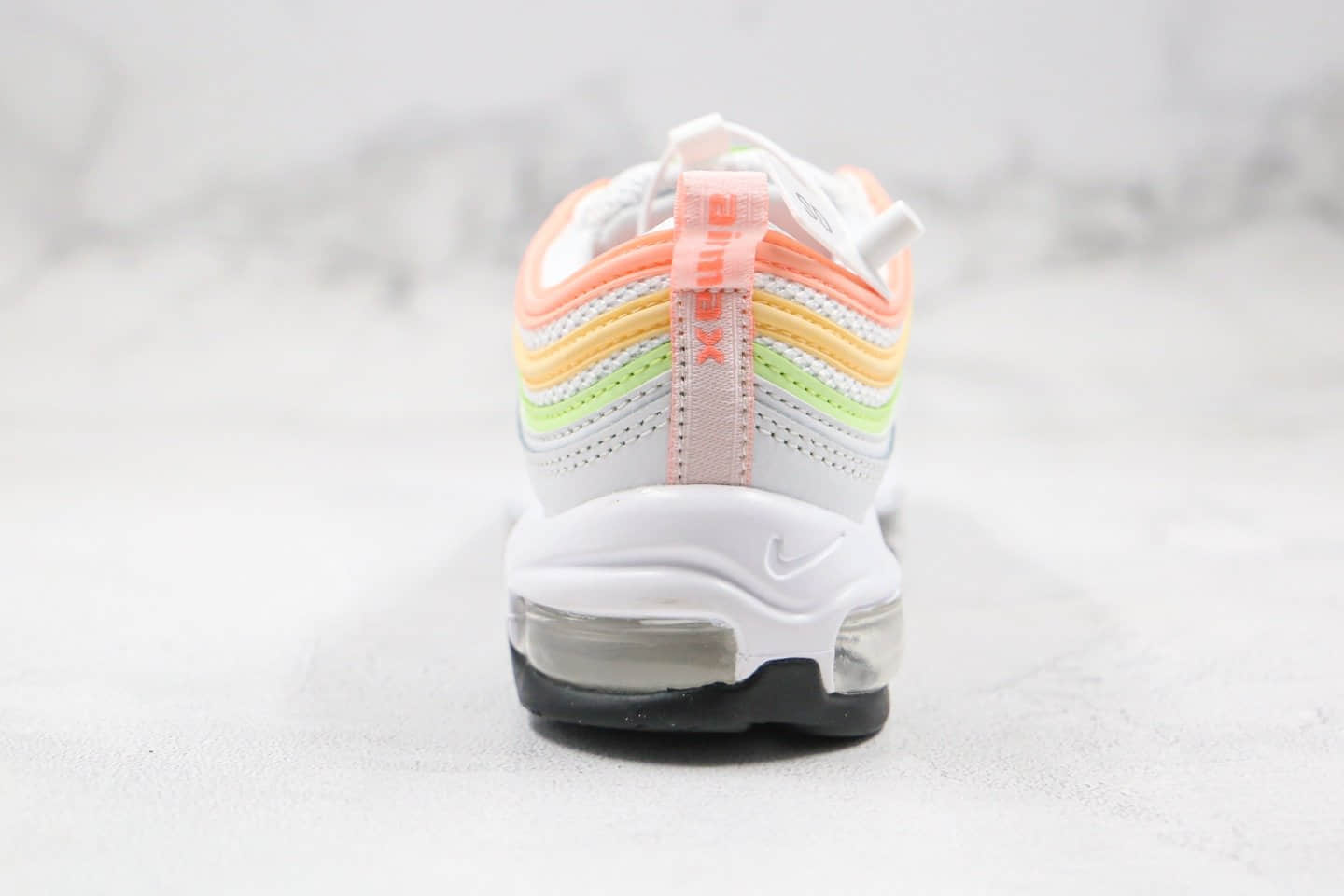 耐克Nike Air Max 97 ESS纯原版本子弹跑鞋白甜瓜橙原楦开发楦型 货号：CZ6087-100