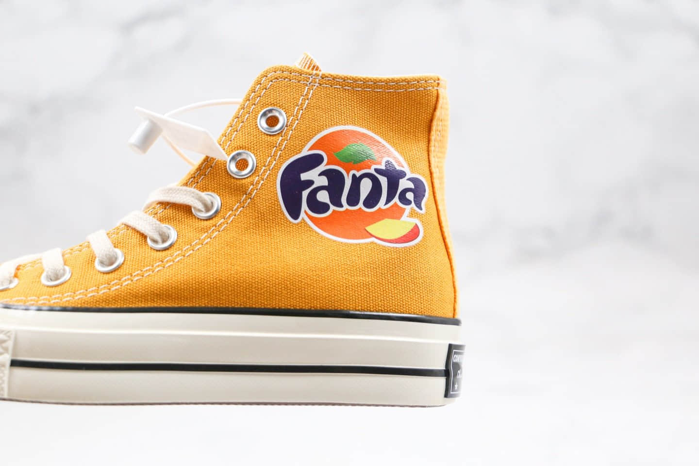 匡威Fanta x Converse 1970s公司级版本芬达联名1970s高帮帆布鞋黄色蓝底双围条 货号：188604C