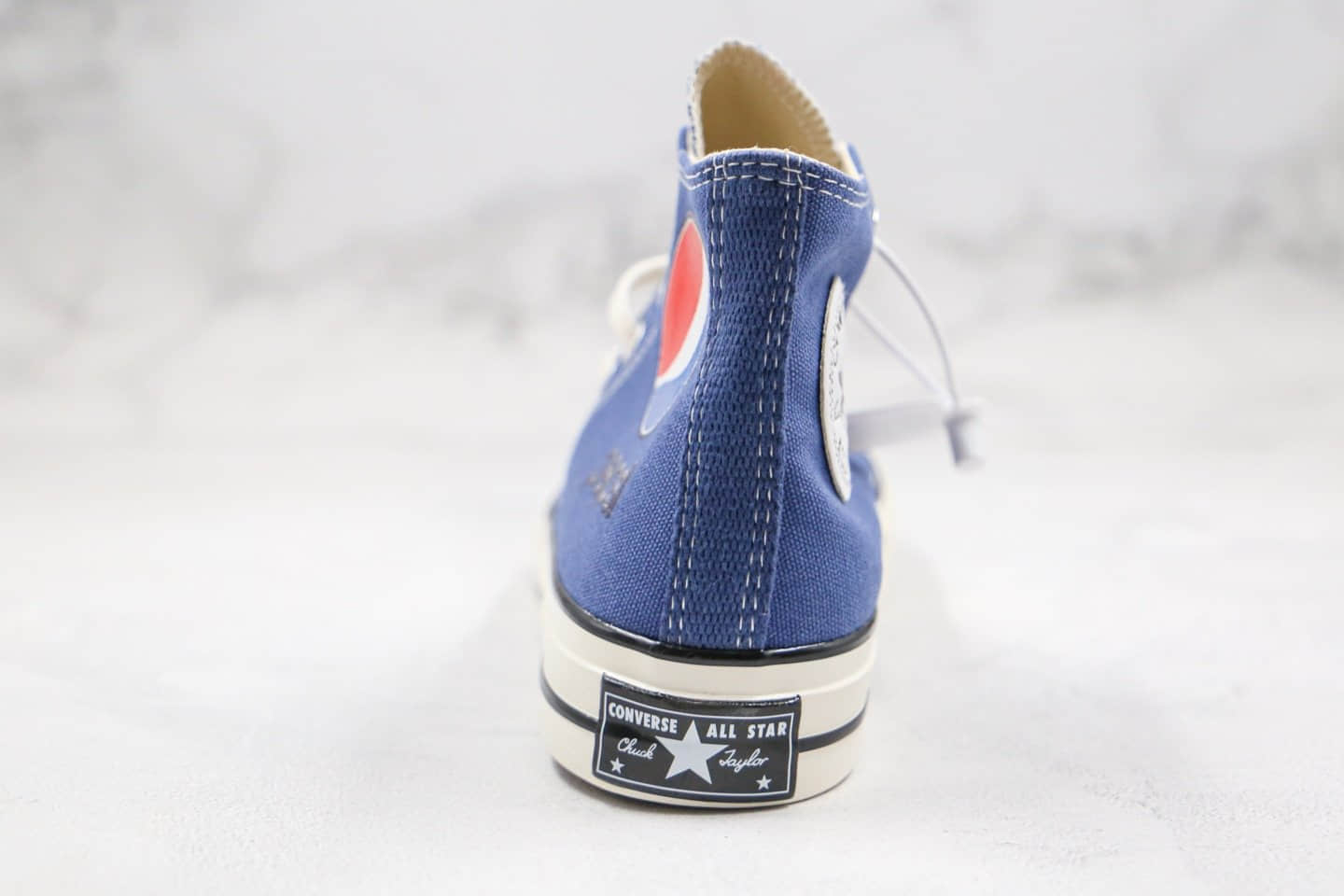 匡威Pepsi x Converse 1970s公司级版本百事可乐联名高帮帆布鞋高清洁度 货号：188605C