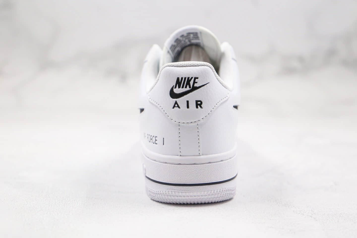 耐克Nike Air Force 1 Low纯原版本AF1空军一号低帮白黑色镂空Logo内置全掌Solo 货号：CZ7377-100