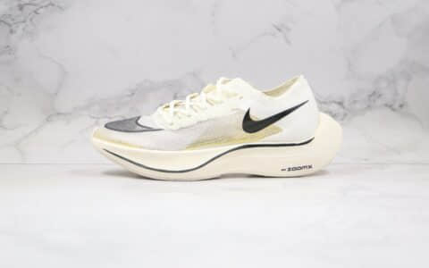 耐克Nike ZoomX Vaporfly Next%公司级版本马拉松跑鞋白色原厂武士黑盒 货号：CT9133-100