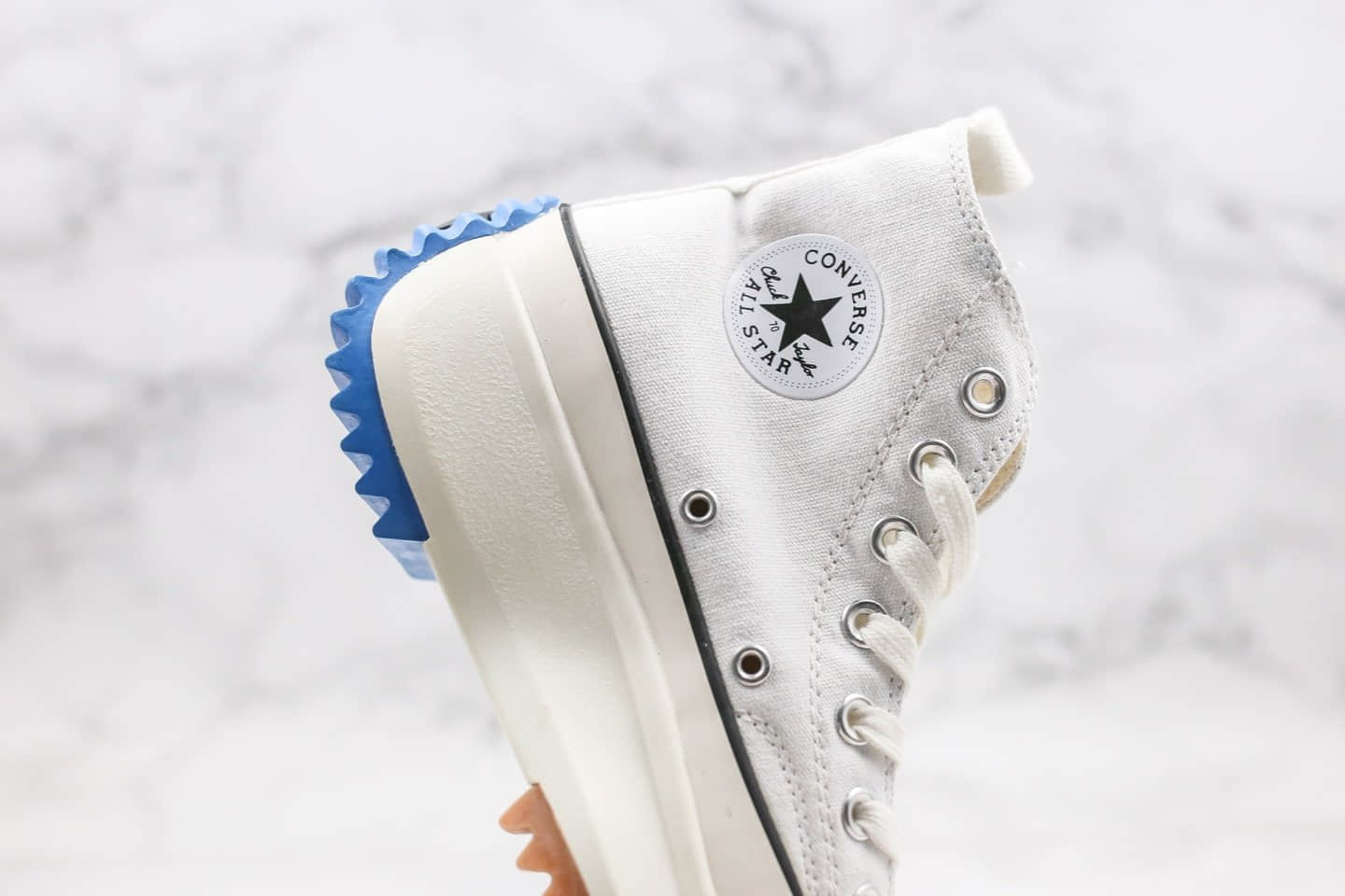 匡威J.W. Anderson x Converse Chuck Run Star Hike1970s公司级版本JWA联名泫雅同款高帮厚底松糕帆布鞋白色原盒包装 货号：164665C