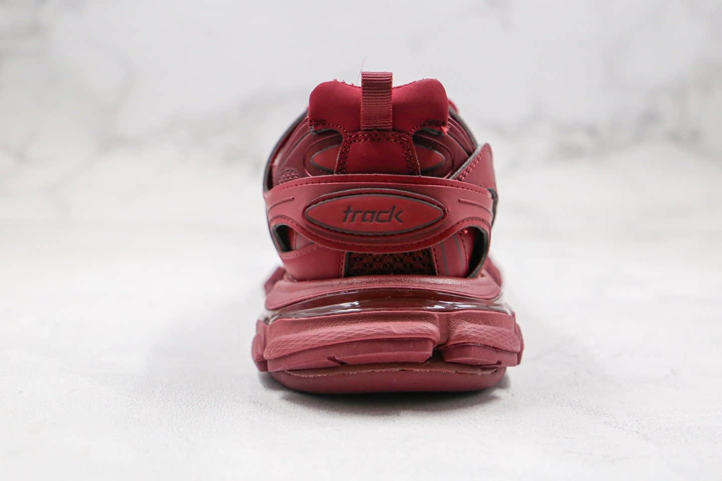 巴黎世家Balenciaga Sneaker Tess s.Gomma MAILLE WHITE ORANGE纯原版本复古老爹鞋3.0酒红色原档案数据开发原盒配件齐全
